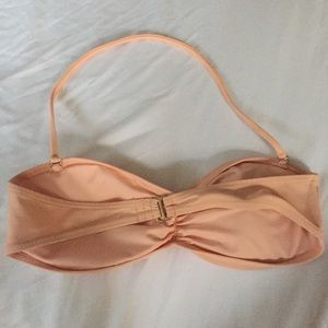 Forever 21 Swim - Light peach Coral bandeau bikini top nude swim m Forever 21 Swim - Light peach Coral bandeau bikini top nude swim m